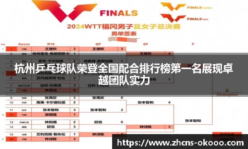 杭州乒乓球队荣登全国配合排行榜第一名展现卓越团队实力